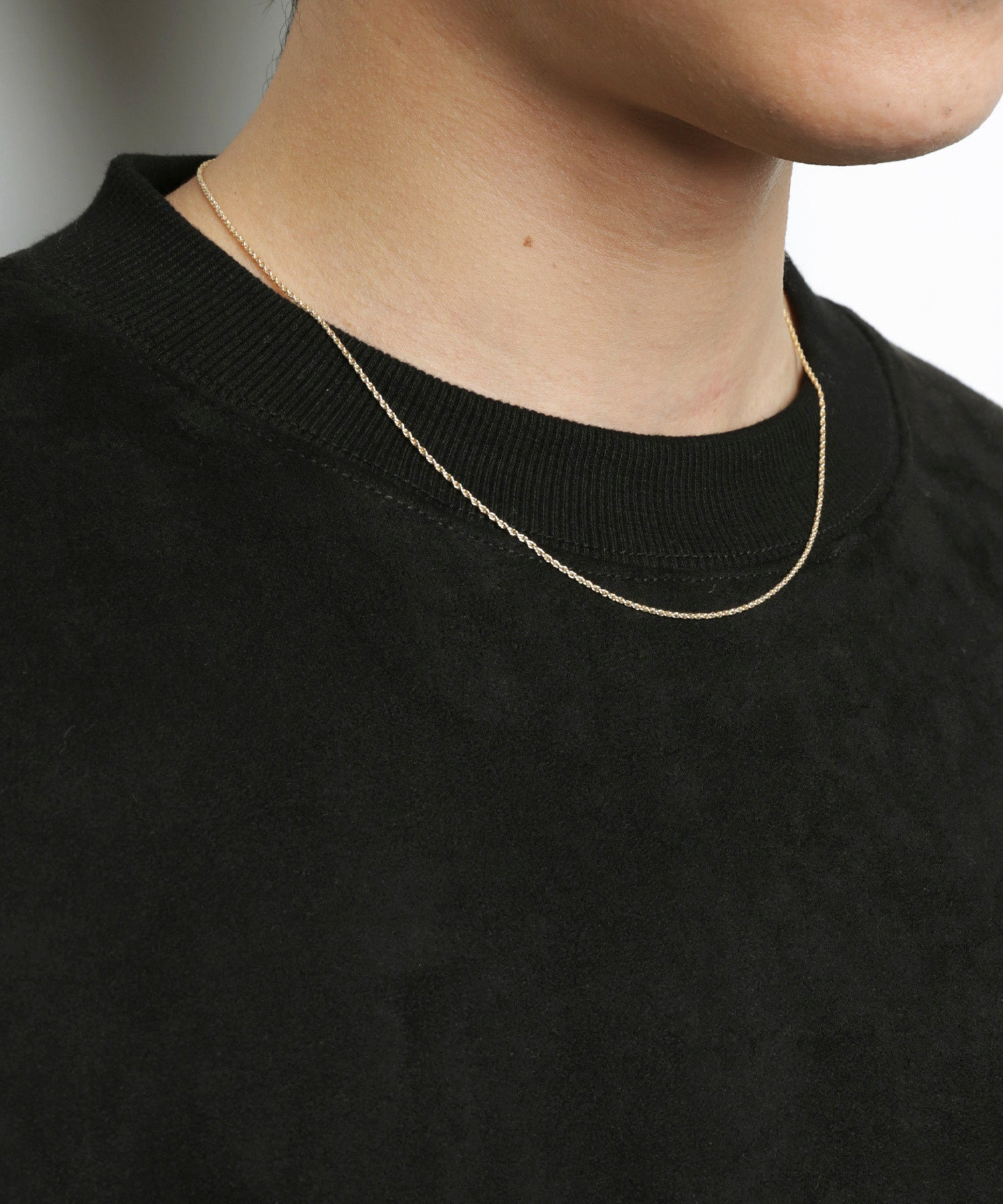 K18 Tight Rope Chain Necklace [LEA515]