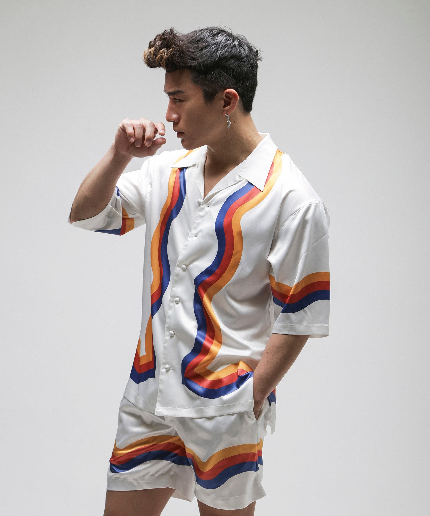 Wavy Lines Design shirt [VYS006]