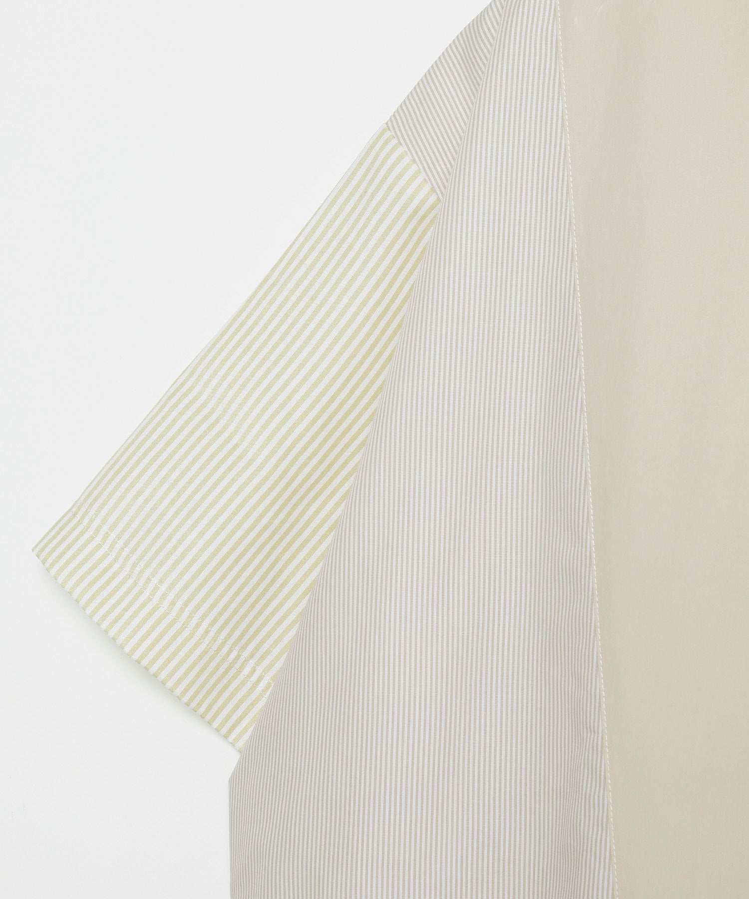 Slit Randome Stripe Short Sleeve Shirts[LES177]