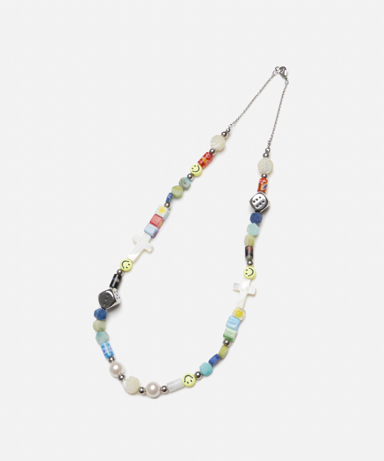 Multi Beads Necklace[LEA533]
