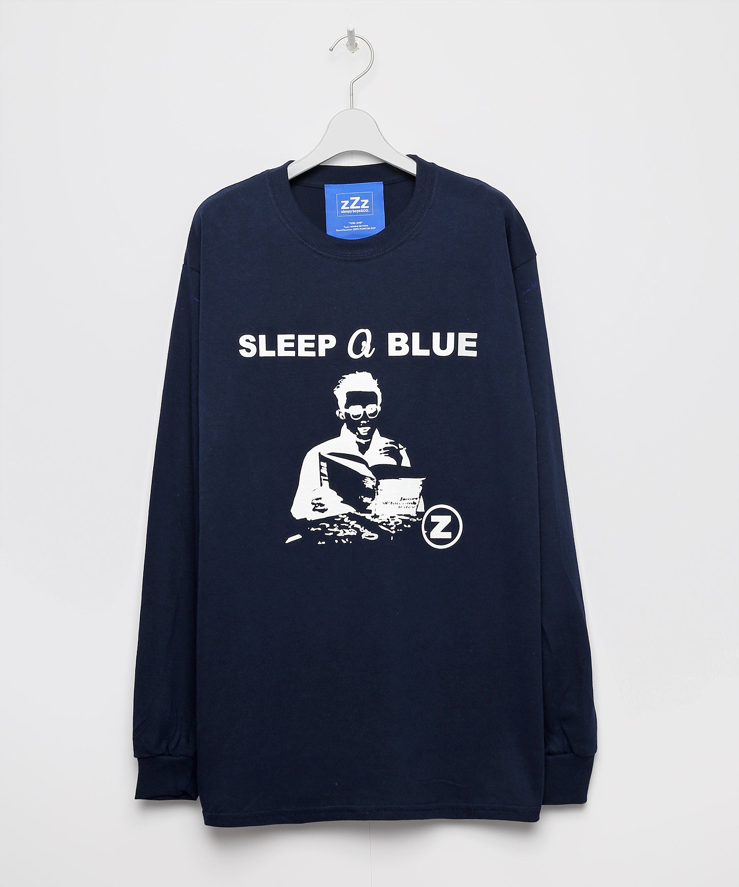 Sleep Blue Longsleeve T-shirt ①[ZZC008]